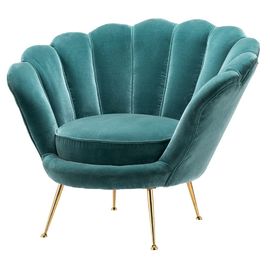 comprar Base de acero inoxidable de oro Shell Back Velvet de la sala de estar de los sofás modernos de la tela Fabricación en línea