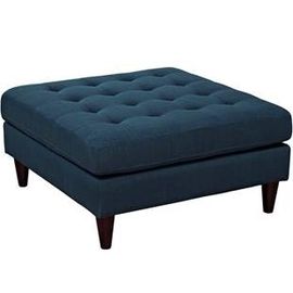 comprar El botón americano del banco del almacenamiento de Ottoman del dormitorio del estilo del cuadrado empenachó la base de madera de lino Fabricación en línea