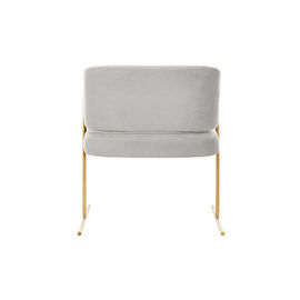 comprar Base de oro de cobre amarillo de los muebles del tubo casero del metal con la tela gris Copenhague del terciopelo que cena la silla Fabricación en línea