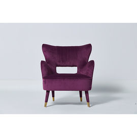 comprar Sala de estar elegante moderna solo Sofa Stackable Dark Red Velvet de la tapicería Fabricación en línea