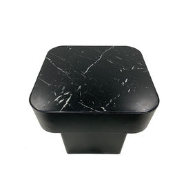 comprar mesa de centro negra superior de mármol negra moderna del marco del hierro del nuevo diseño de lujo para los muebles caseros Fabricación en línea