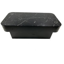 comprar Tabla de té moderna de lujo del hierro de la base del mármol de la mesa de centro negra de la sala de estar Fabricación en línea