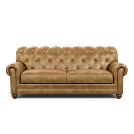 comprar Sofá de cuero auténtico antiguo de Seater Sofa Chesterfield Tufted Sofa Set del estilo 3 Fabricación en línea
