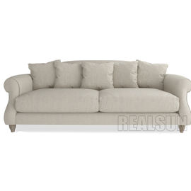 comprar Sofá de madera tapizado de Sofa Linen Fabric Luxurious Banquet de la sala de estar del Recliner de los muebles Fabricación en línea