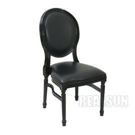 comprar Los muebles del dormitorio del hotel de lujo de Eventing curvaron la resina trasera Louis Chair negro Fabricación en línea