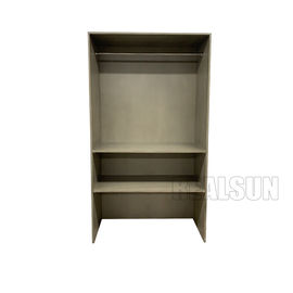 comprar Parte movible de madera del armario del diseño del MDF de la habitación del gabinete moderno del guardarropa en Grey Tones Fabricación en línea
