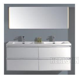comprar Fregadero doble a prueba de humedad montado en la pared de 72 del espejo del cuarto de baño gabinetes modernos de la vanidad Fabricación en línea