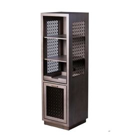 comprar Chapa de madera de roble del corte del cuarto con la unidad seca de la barra del gabinete del refrigerador del panel lateral de la malla metálica Fabricación en línea