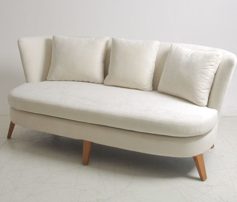 comprar Tela Sofa With Wooden Base de Seater de la sala de estar 3 del diseño de Morden Fabricación en línea
