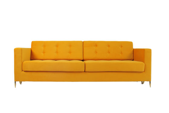 comprar Tela moderna Sofa Couch del terciopelo de la sala de estar 2240x960x820m m Fabricación en línea
