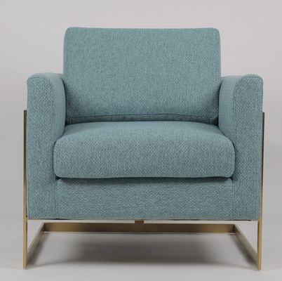 comprar butaca azul de la tela de la altura de los 85cm con acero inoxidable del oro Fabricación en línea