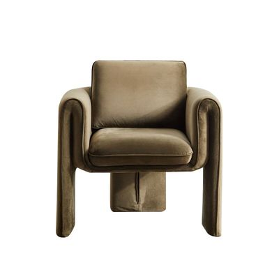 comprar Solo sofá los 75*82*70cm beige de la sala de estar de la butaca del terciopelo Fabricación en línea