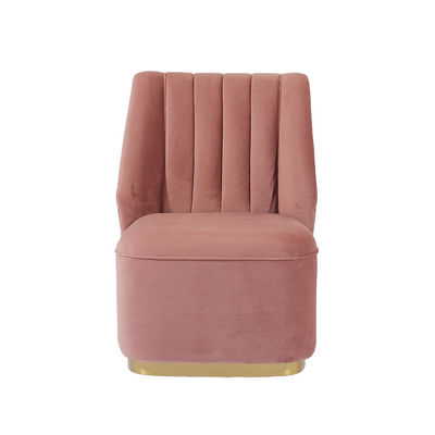 comprar El estilo nórdico empenachó altura moderna del sofá los 95cm de la tela del terciopelo del rosa Fabricación en línea