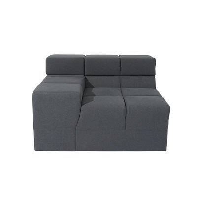 comprar Sala de estar llenada de lino nórdica de Grey Fabric Modular Sofa For del terciopelo Fabricación en línea