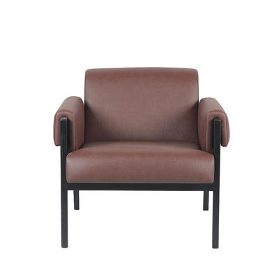 comprar Los muebles del hotel fijaron la altura ocasional los 73cm de la silla del marco metálico de cuero de la PU Fabricación en línea