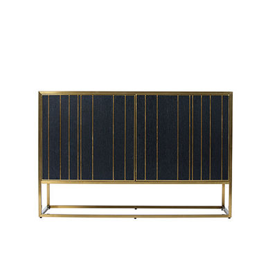 comprar Gabinete de acero inoxidable de la barra de 2 puertas del aparador del oro moderno del gabinete para el hotel casero Fabricación en línea
