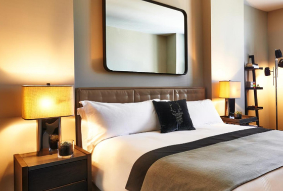 comprar Los muebles modernos del dormitorio del hotel de lujo doblaron no por encargo Fabricación en línea