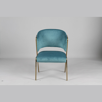 comprar Sillas tapizado Blue Velvet que cena la silla para nórdico moderno de la cocina Fabricación en línea