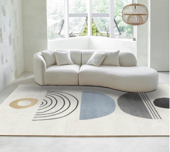 comprar Sofá moderno redondo suave Sofa Minimalist Special Shaped Cashmere simple Sofa Designs blanco Fabricación en línea