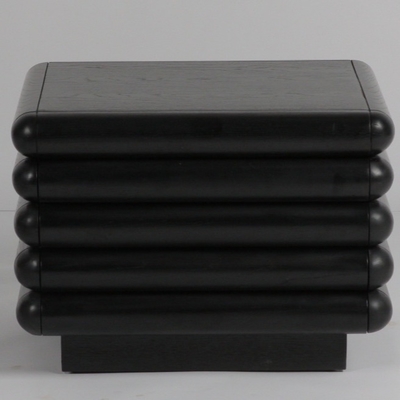 comprar Mesitas de noche modernas del hotel de las mesitas de noche del hotel del soporte de la noche de la chapa de madera de roble negro Fabricación en línea