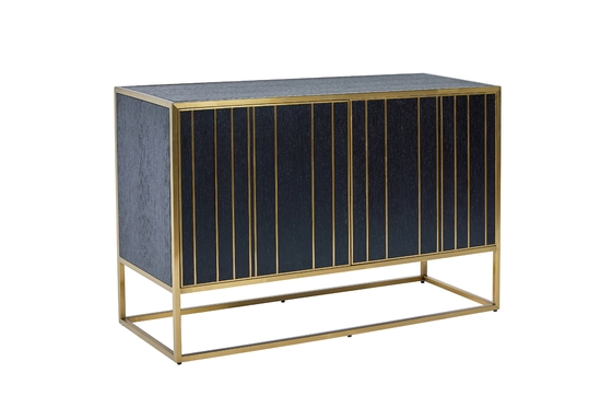 comprar Estilo de lujo del gabinete de la consola del metal de las puertas dobles del acero inoxidable del oro Fabricación en línea