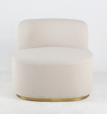 Un buen precio. Estilo moderno de la tela de la sala de estar de la ropa rizada del acento de la silla blanca del ocio en línea