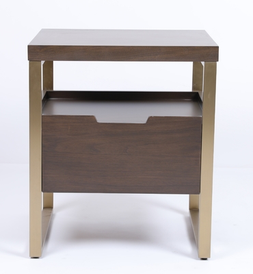 Un buen precio. Muebles de lujo del hotel de Nightstand de madera y del marco metálico y caseros del dormitorio en línea