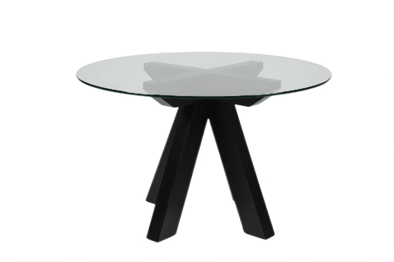Un buen precio. Mesa de centro de cristal moderna para el color claro de la sala de estar de la decoración casera de la oficina en línea