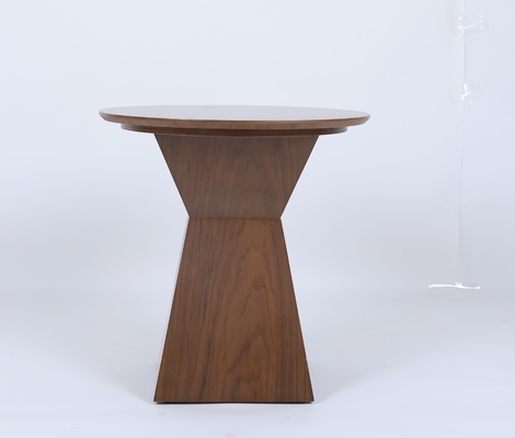 Un buen precio. Mesa redonda de encargo moderna de lujo de madera sólida con la base ajustada cinchada del centro en línea