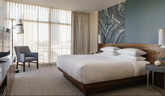 Un buen precio. Juego de dormitorio de hotel, muebles de madera, muebles de hotel de lujo usados ​​a la venta en línea