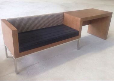 Un buen precio. Unidad de madera con el banco del equipaje, unidad del escritorio del hotel del escritorio del marco metálico en línea