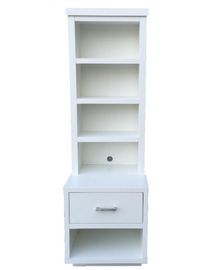 Un buen precio. La PU acaba las mesitas de noche altas con los cajones/el estrecho blanco Nightstand alto en línea