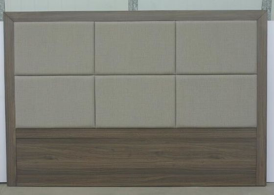 Un buen precio. Cabeceros tapizados del estilo del hotel, tablero trasero de madera de la cama del MDF con el pasador doble en línea