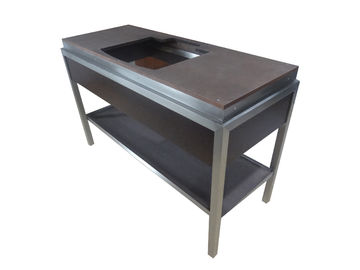 Un buen precio. Piso - montó los gabinetes modernos para el hotel, gabinetes de la vanidad del cuarto de baño de cuarto de baño de madera en línea