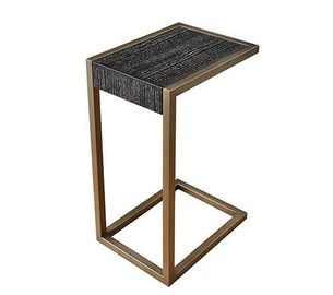 Un buen precio. La mesa de centro de madera C de bronce de la sala de estar del ISO formó la chapa lateral del roble de la tabla en línea