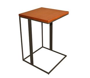 Un buen precio. Mesa de centro de la sala de estar del acabado del polvo negro con el marco de acero inoxidable en línea