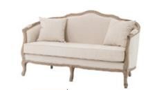 Un buen precio. Sofás franceses beige de la sala de estar del estilo rural, sofá antiguo sólido de la tela de madera de roble en línea