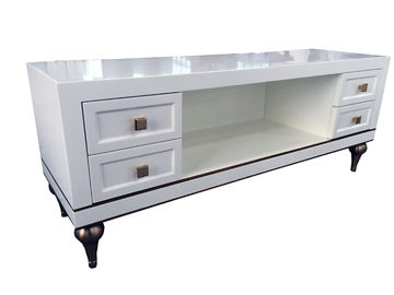 Un buen precio. Madera de abedul sólida de la alta del lustre de la sala de estar tabla lateral de cristal de madera de la mesa de centro en línea