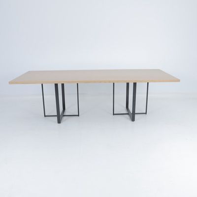 Un buen precio. Escritorio de madera de encargo del dormitorio moderno con la consola del metal en línea