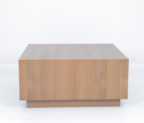 Un buen precio. Gran mesa de café cuadrada de madera estilo moderno en línea