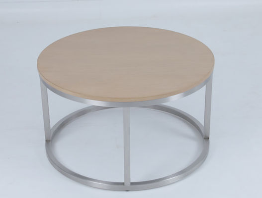 Un buen precio. Madera sin plegado Modernas mesas redondas de café Lobby en línea