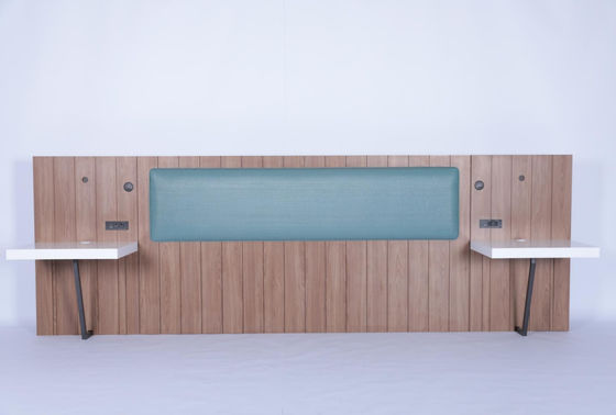 Un buen precio. Moderno Hotel Sencillo Cabeza de Rey de Madera Sólida Con Dos mesas de noche en línea