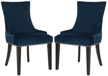 Un buen precio. Alto moderno del estilo del modelo nuevo americano detrás con la silla de cena de madera de la tela de lino de los neilheads del slver en línea
