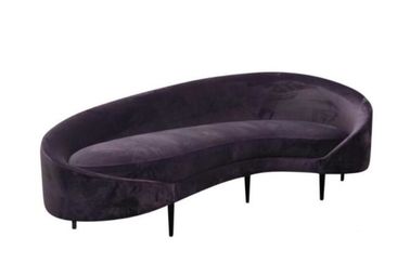 Un buen precio. sofá púrpura de la tela del terciopelo del nuevo del diseño 2018 del acontecimiento de la boda sofá moderno francés de los muebles en línea