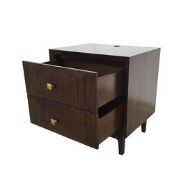 Un buen precio. Mesitas de noche de cobre amarillo del hotel del cajón de la manija 2, hotel Nightstand por encargo en línea