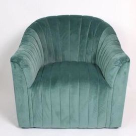 Un buen precio. Sofá contemporáneo del nuevo diseño de lujo solo, sofá azul de la boda del acontecimiento del sofá del terciopelo en línea