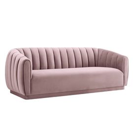 Un buen precio. Sofás rosados de lujo del terciopelo de los muebles de Hotsale que se casan en línea