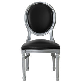 Un buen precio. Marco apilable de Louis Xv Chair Oak Wood de la boda antigua negra con la parte posterior oval en línea