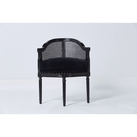 Un buen precio. Sillas negras del comedor de los muebles del terciopelo, sillas de cena contemporáneas de gama alta en línea