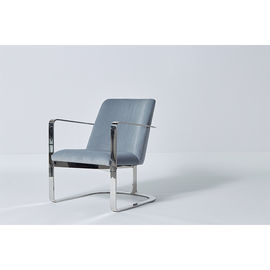 Un buen precio. Sillas azules limpias del comedor de los muebles de la tela del diseño moderno con con base metálica de acero en línea